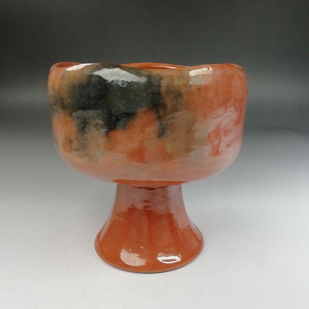 Ｗ２２８　『八坂焼』『馬上盃　茶碗』　共箱　抹茶碗　茶道具