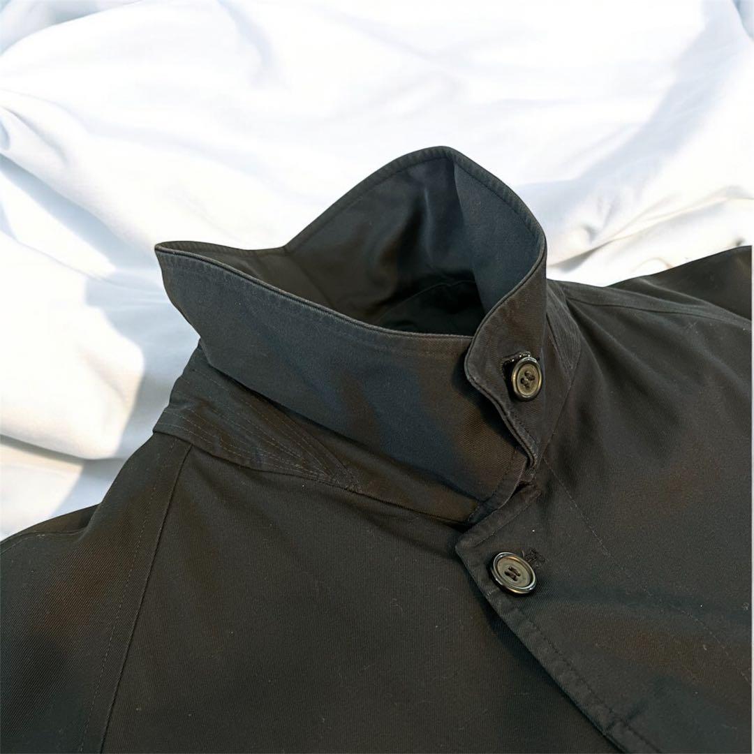 【極美品/希少LL】バーバリー ステンカラーコート ウールライナー メンズ 紺色