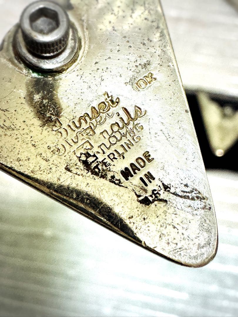 ビンテージ⭐︎ウェスタンカラーチップとスカーフリング3点セット10K&ルビー