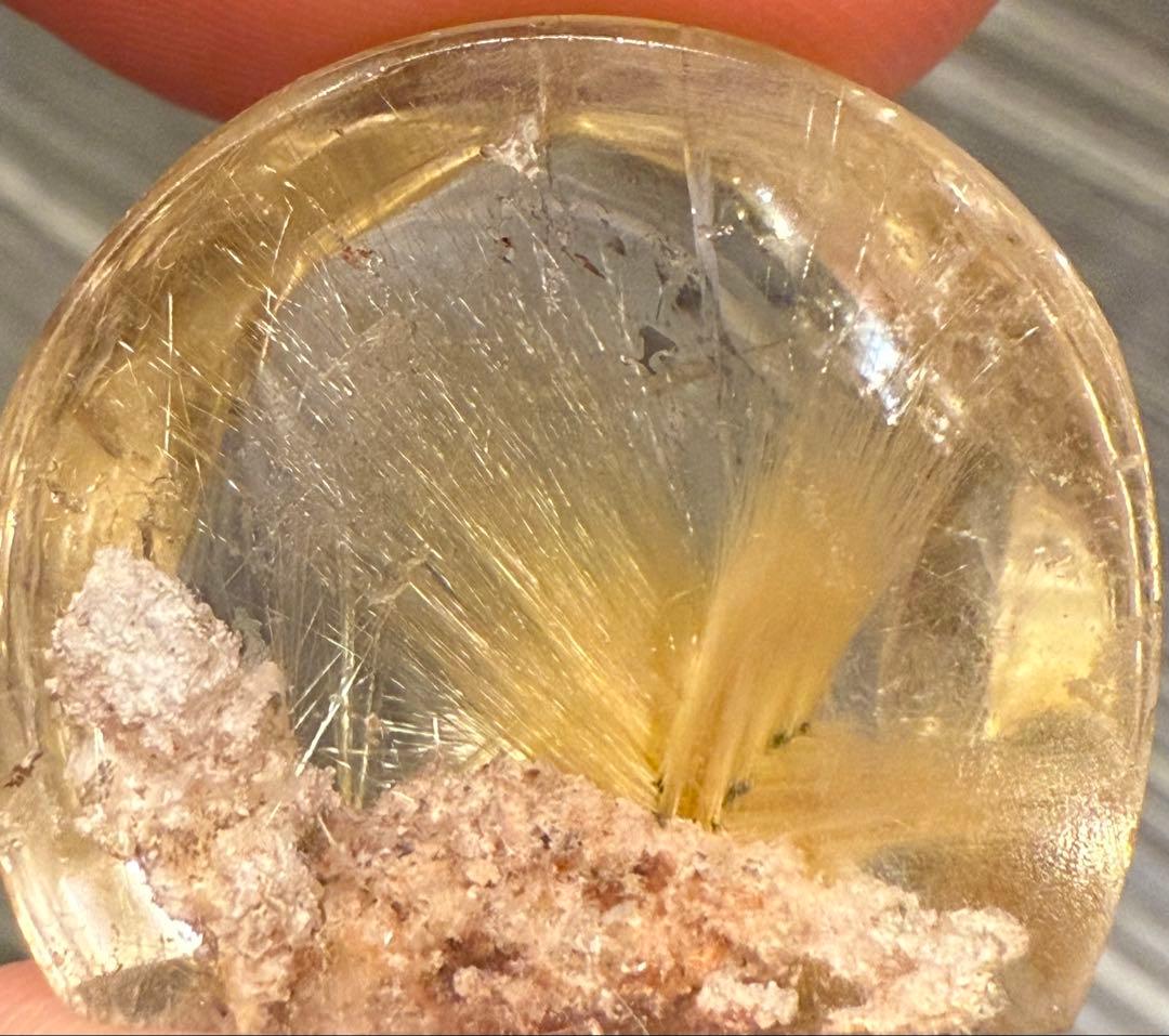 高品質♡ 太陽放射ルチル ガーデンルチルインクォーツ 置物 天然石