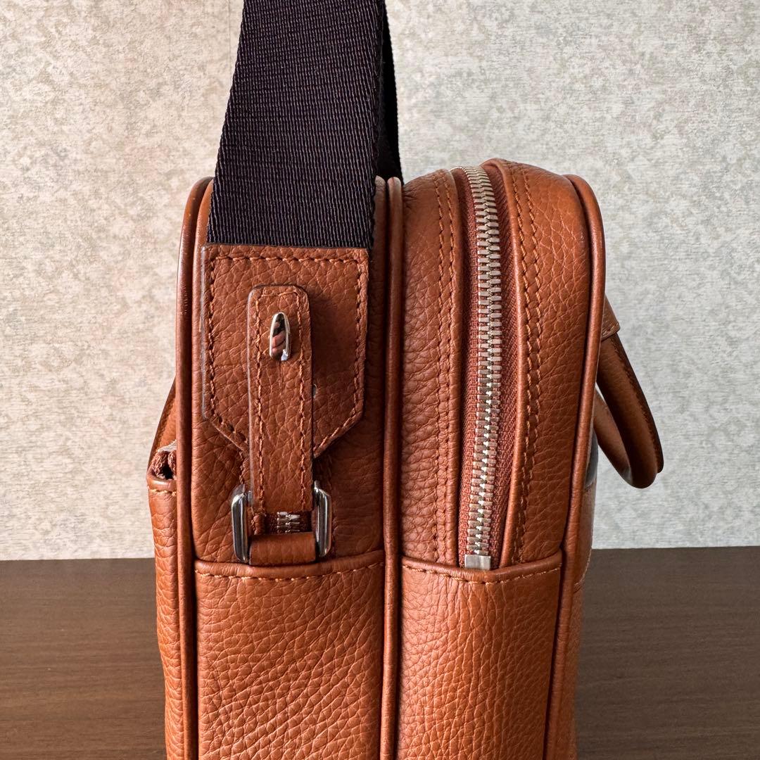 SERAPIAN カシミアレザー製 ラージ ブリーフケース セラピアン ブラウン