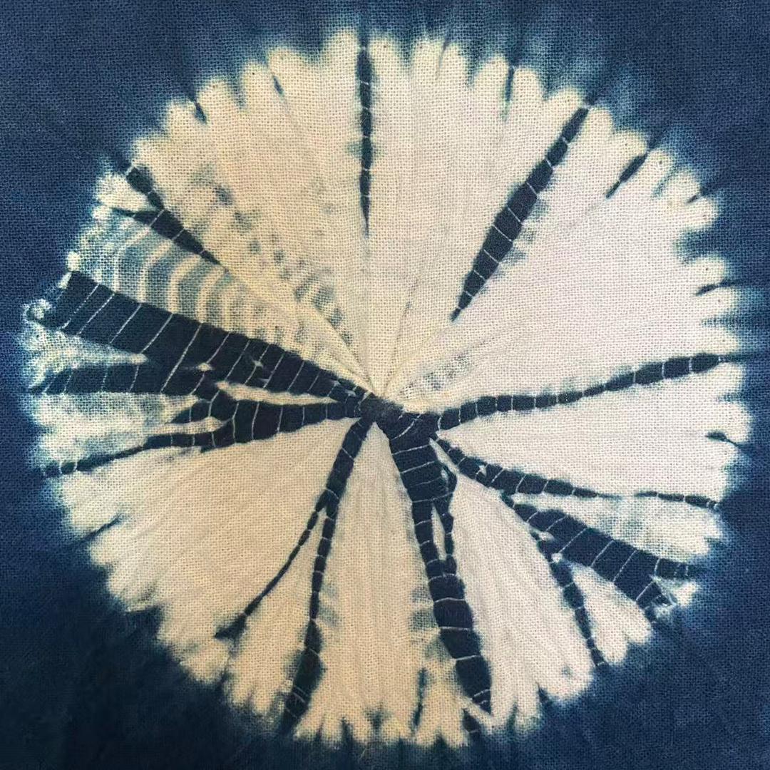 手染め 藍染 布 生地 手絞り 一点物 インテリア 雑貨用