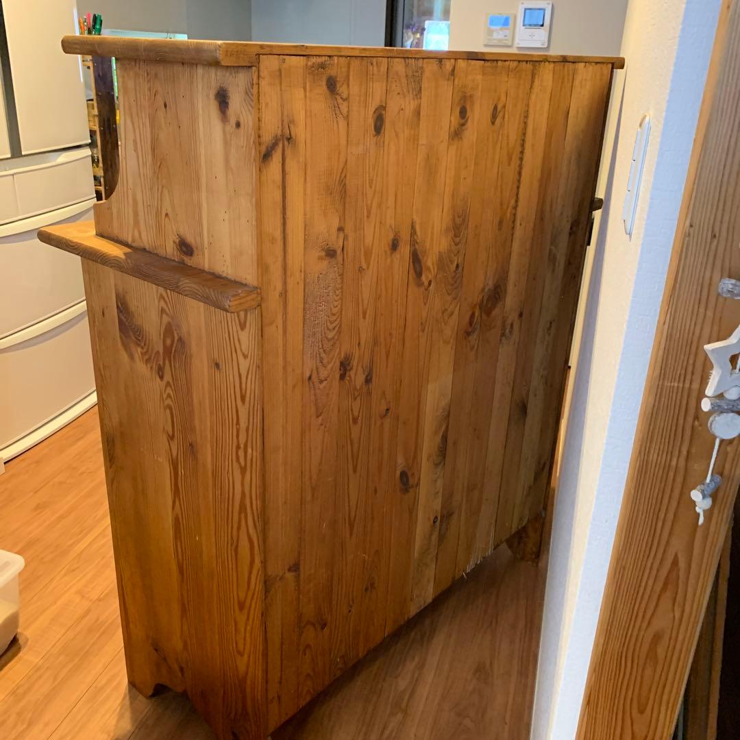 木製ワインラック　カウンター　食器棚