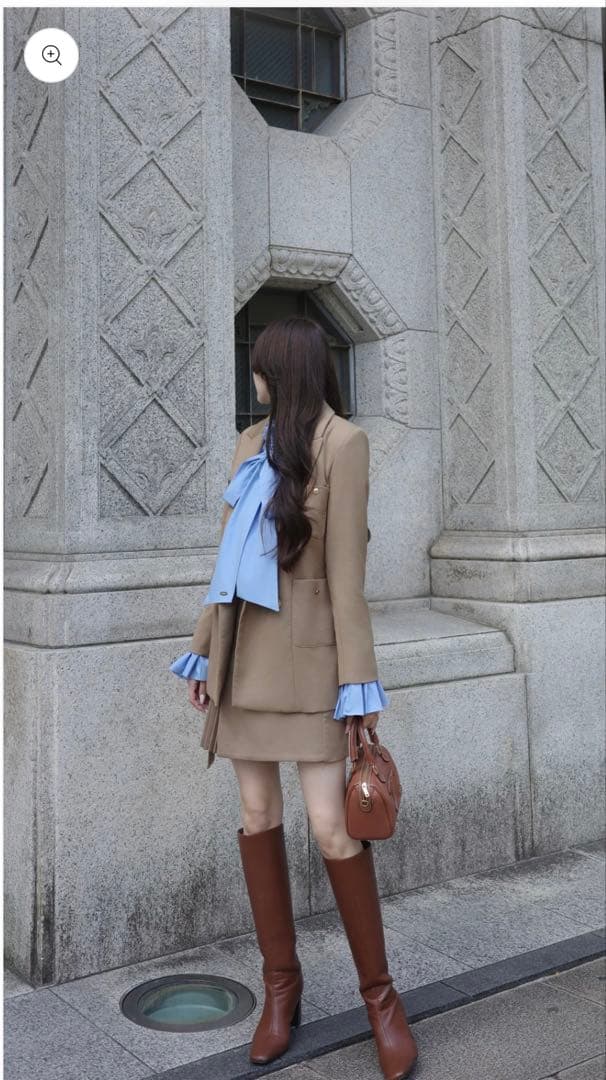 poláura プリーツリボン2WAYブラウス【1/25以降出品停止】