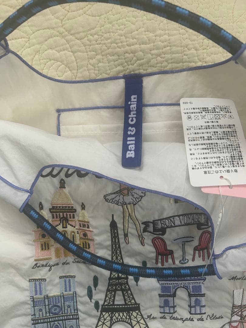 ボールアンドチェーン　Chacott エコバッグ　パリ