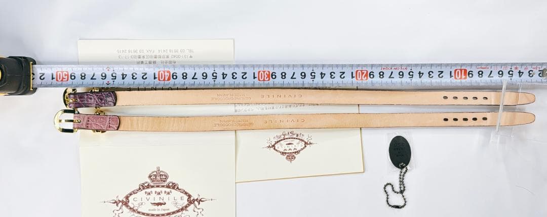 CIVINILE　チビナイル　クロコダイル首輪　愛犬用お洒落な　2個セット