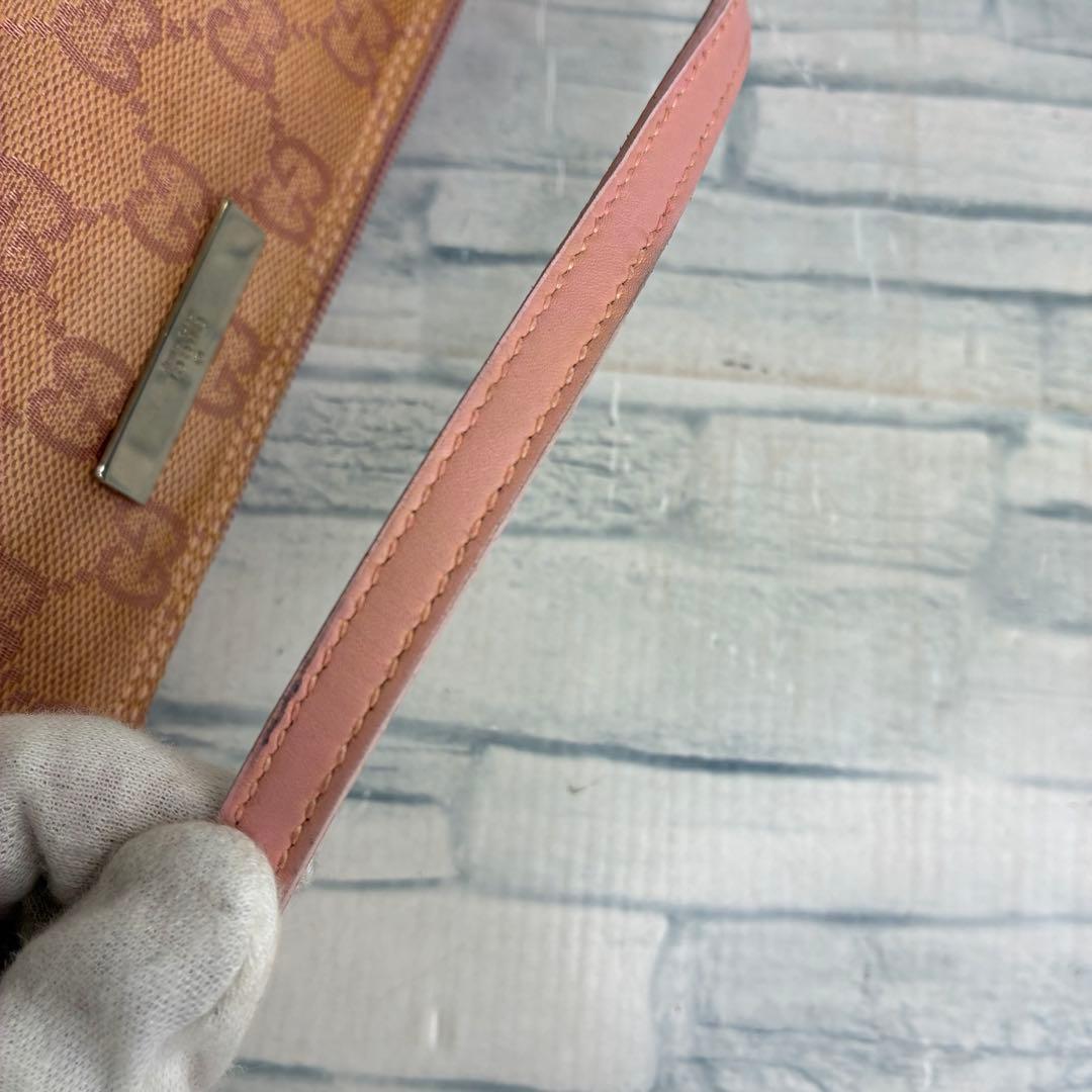 130 GUCCI グッチ　ミニハンドバッグ　キャンバス　ショルダーバッグ　m4