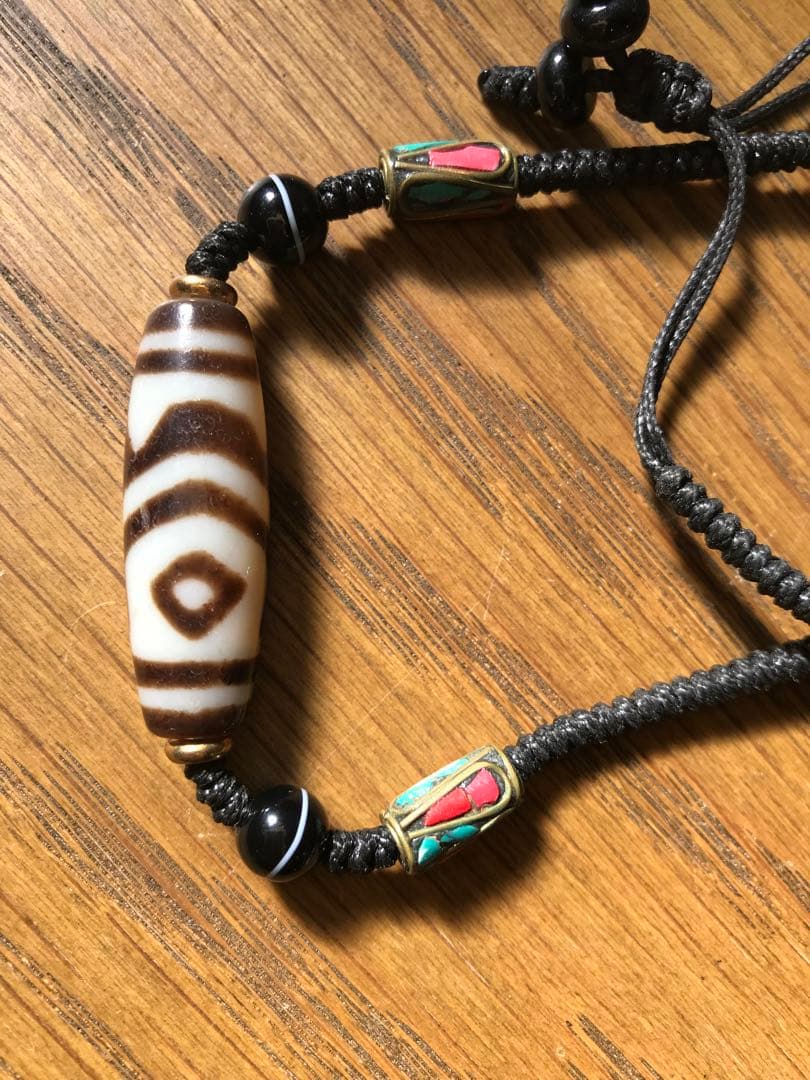 ☘️超レア 双魚金剛二眼天珠 ジービーズ Dzi　ネックレス