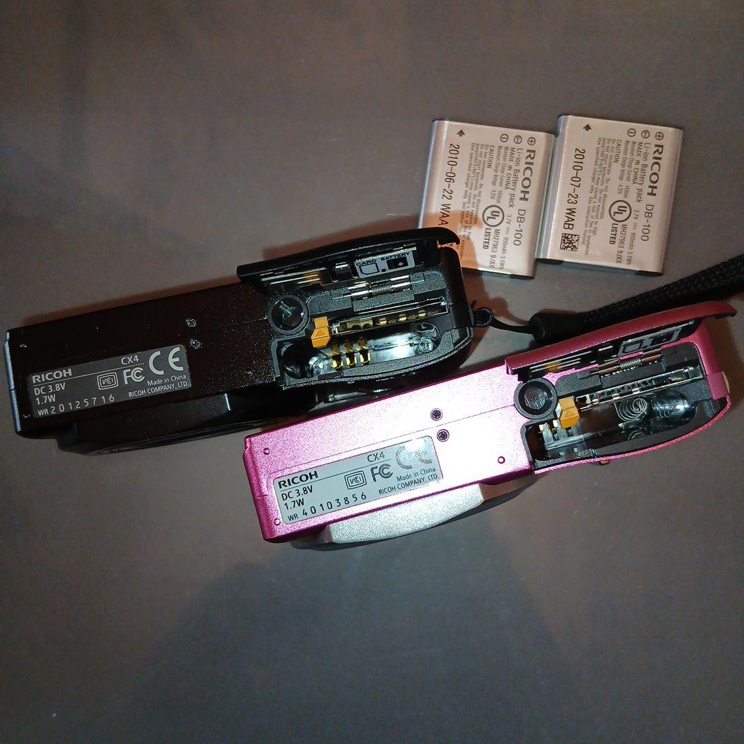 【ジャンク品】RICOH CX4 パープルピンク ブラック まとめ売り