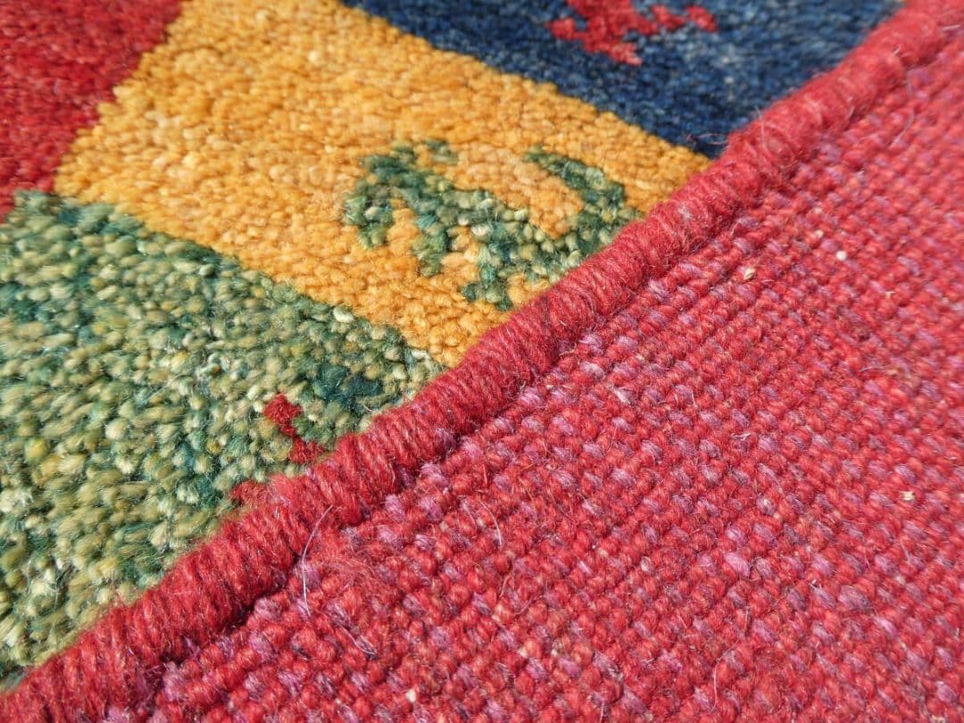 127×84cm　ギャッベ　ペルシャ絨毯　イラン産　手織り