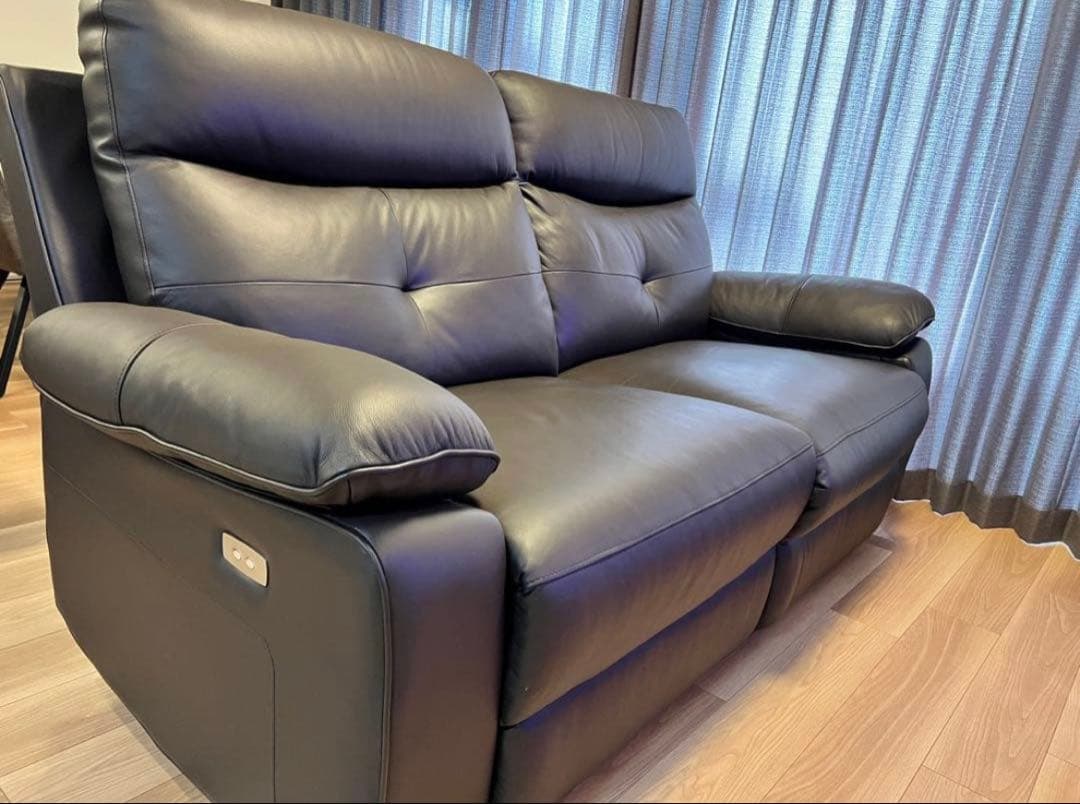 【美品】電動リクライニングソファ　ダークブラウン