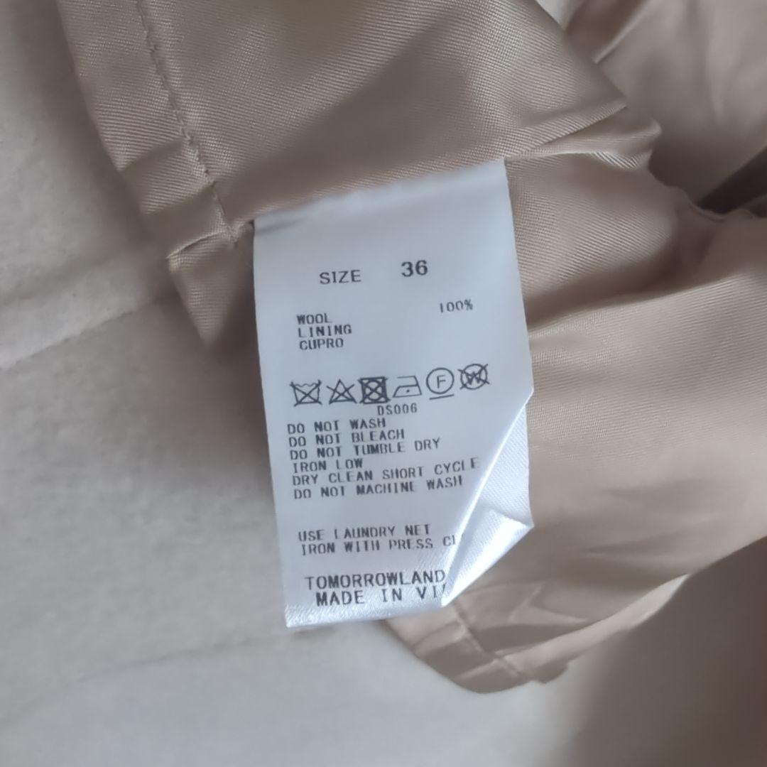 Ballseyプレミアムウールリバー オープンカラーショートコート 36