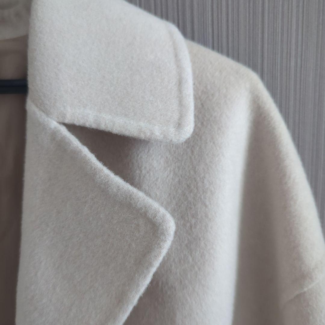 Ballseyプレミアムウールリバー オープンカラーショートコート 36