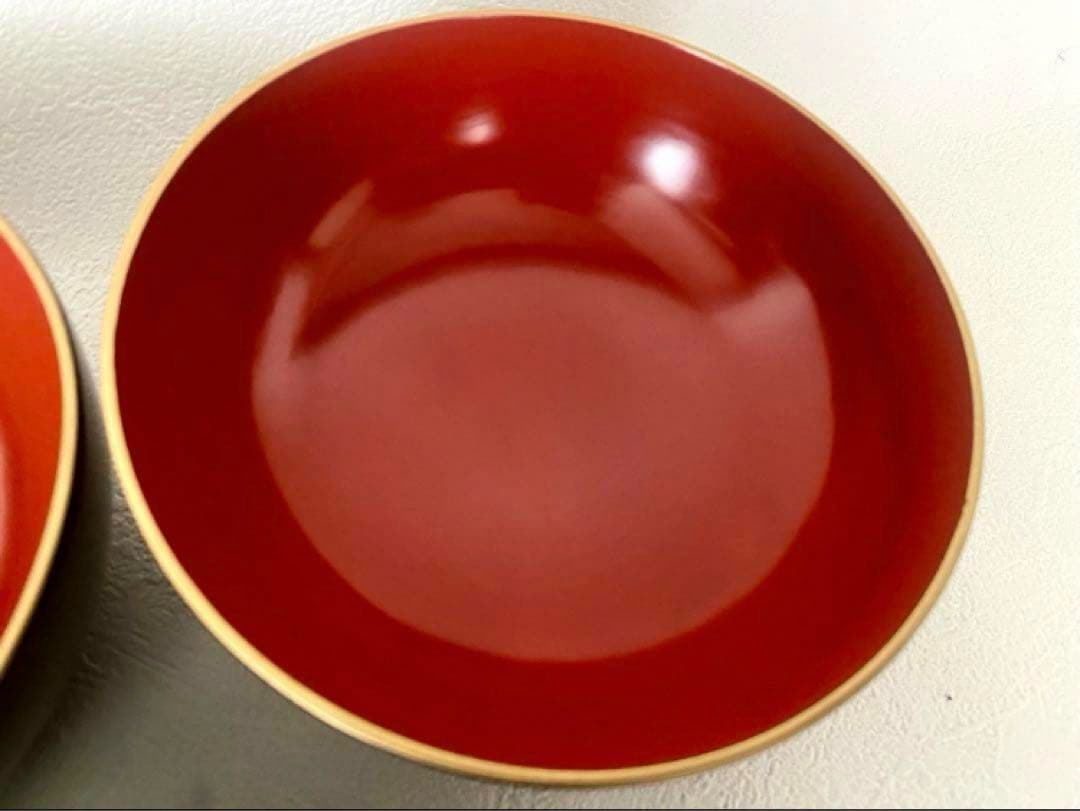 輪島塗 時代漆器 菓子椀 沈金 天然木 外黒内朱 金縁 蓋付 お椀 5客