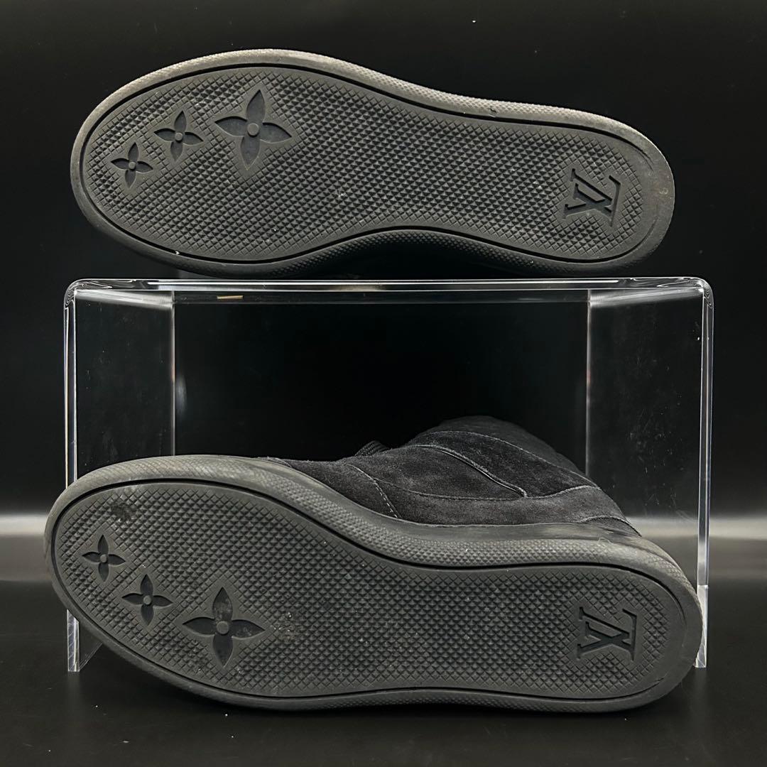 【美品】ルイヴィトン ミレニアムライン ブーツ レディース スエード 黒