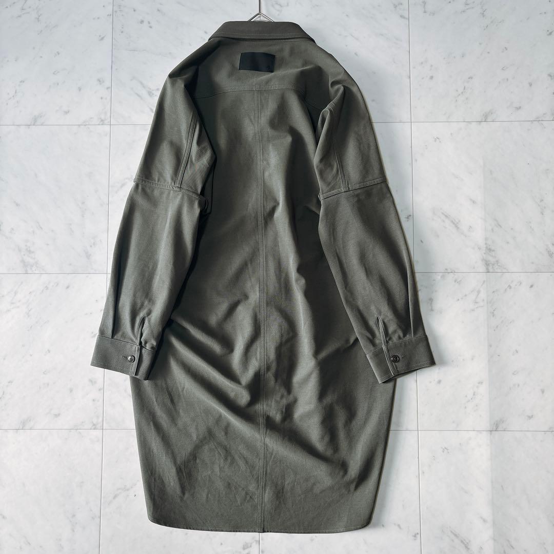 極美品 コグザビックスモーク ゆったり サファリシャツ ロングシャツ コクーン