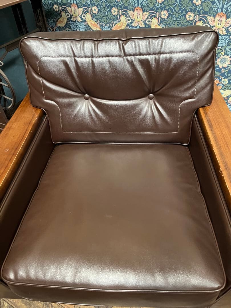 カリモク家具 1人掛けソファ シングル アンティーク 昭和レトロ 応接