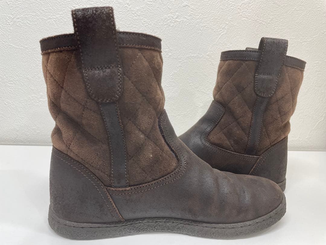 【美品】人気！CHANEL ムートン マトラッセ ココマークショートブーツ 35