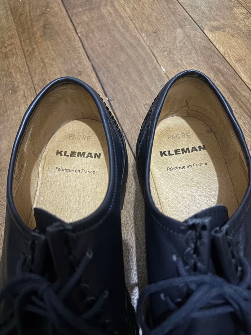 KLEMAN ネイビー モカシンシューズ　41