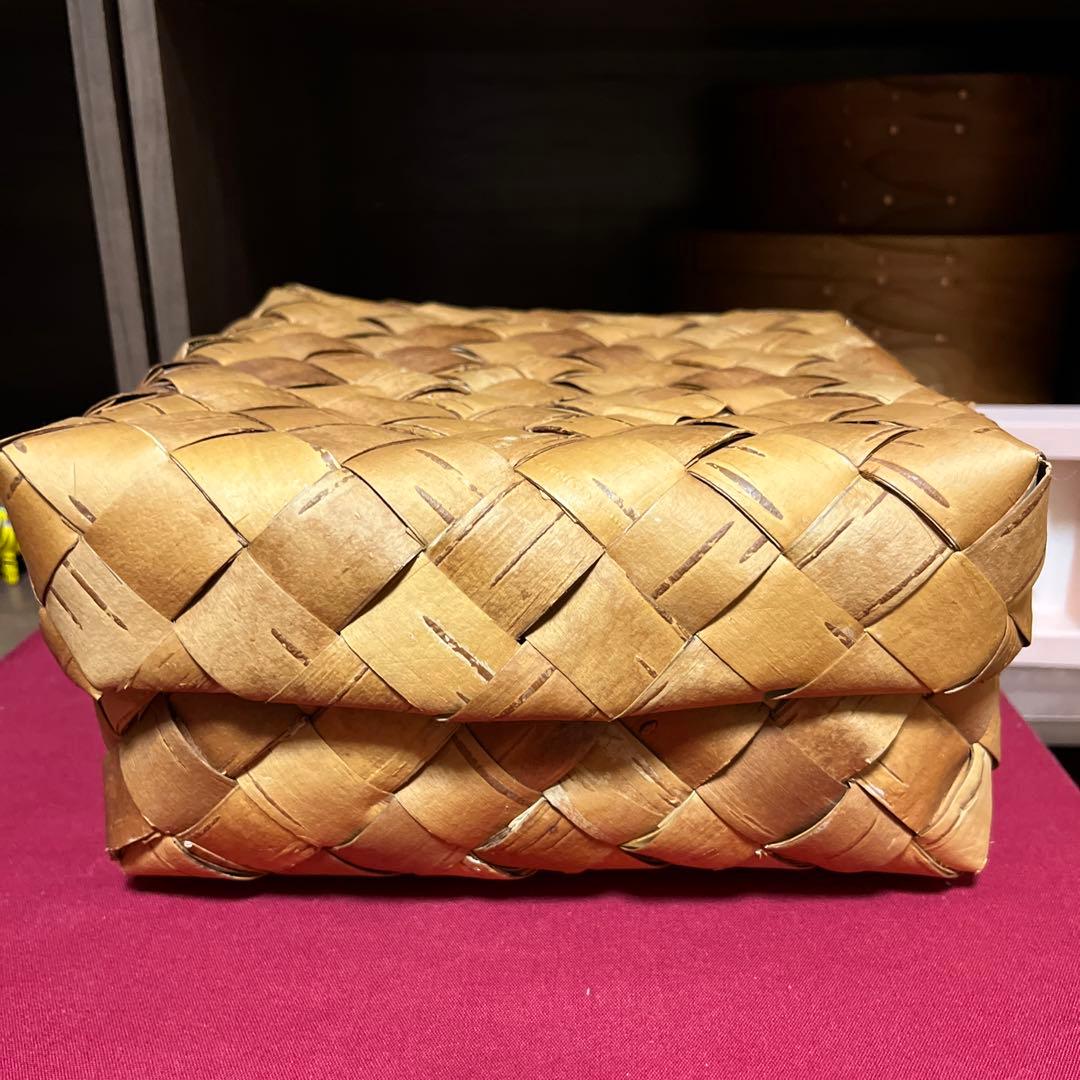 Galina ガリーナ 白樺かご　蓋付箱　フィンランド　収納ボックス