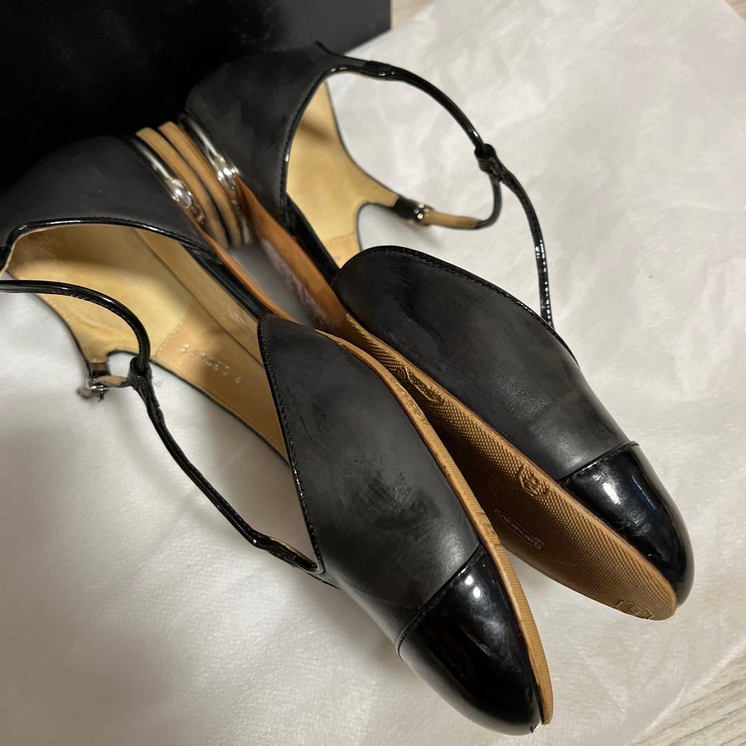 CHANEL シャネル　ブラック　フラットシューズ　サイズ37