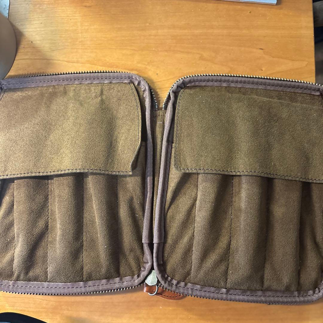 &Liebe 10本差し　革製ペンケース　美品　ブラウン