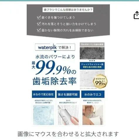 waterpik waterflosser 充電式