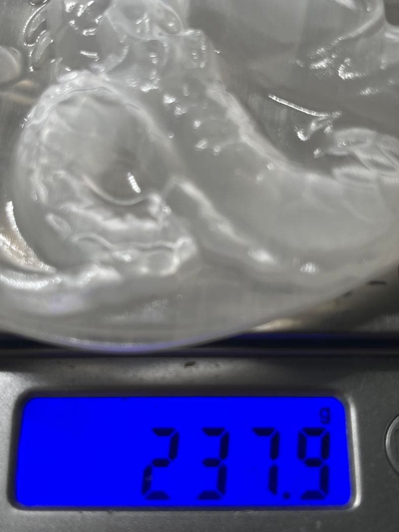 MH様【3087】 ドラゴン&鳳凰彫り プレート　セレナイト