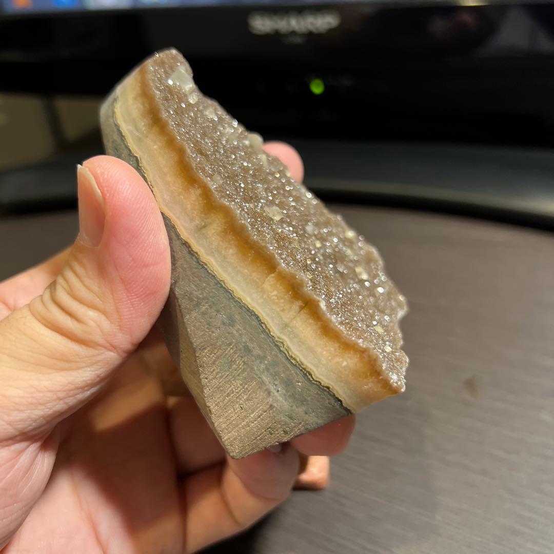 高品質 アメジストドームミニクラスター 希少色共生タイプ台座込み送料無料