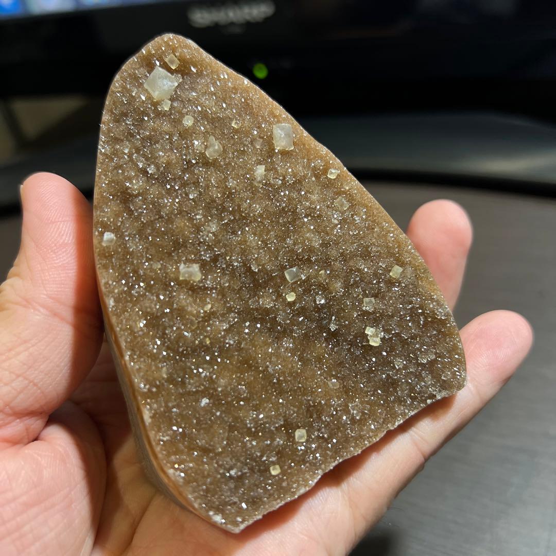 高品質 アメジストドームミニクラスター 希少色共生タイプ台座込み送料無料