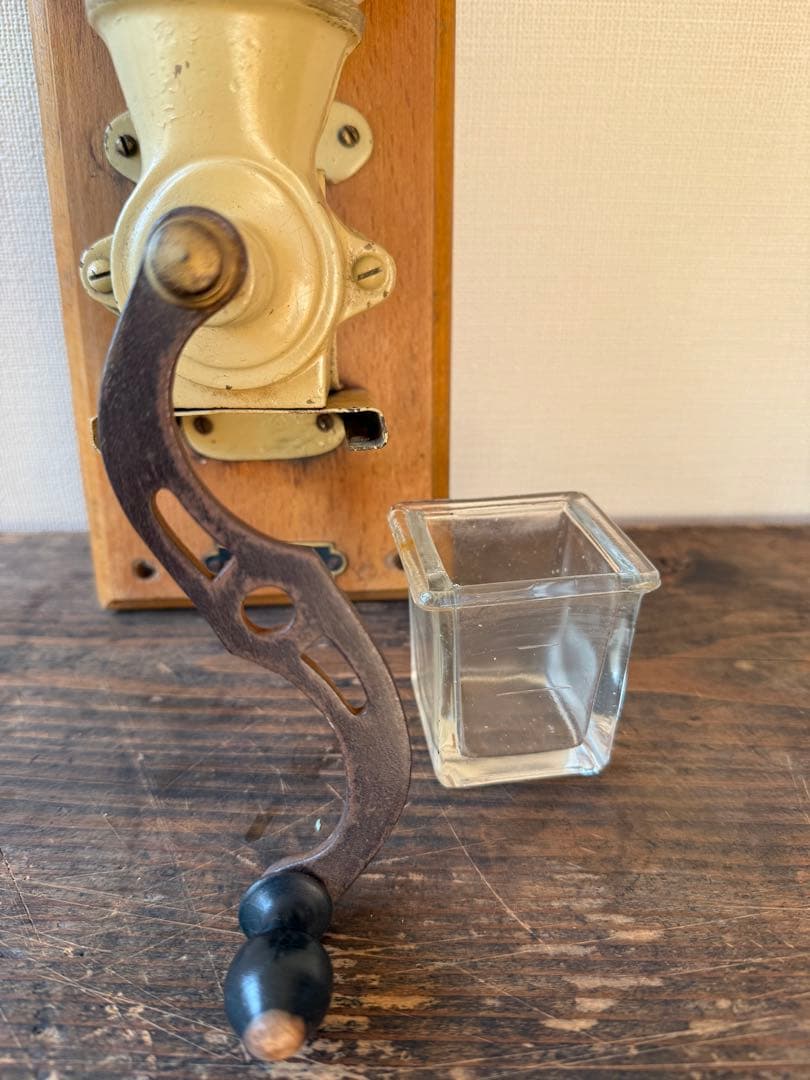 アールデコ コーヒーミル　壁掛け　古道具　外国製