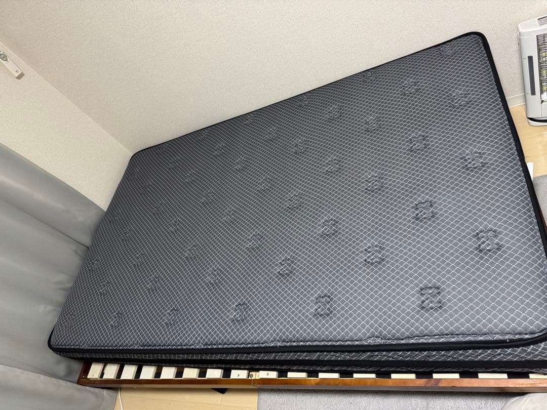 グレー ポケットコイルマットレス シングル