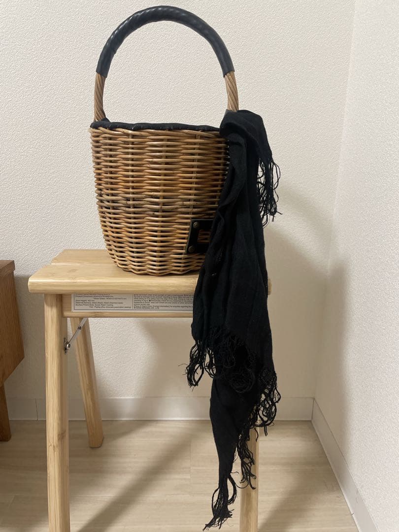 ◆ eb.a.gos（エバゴス）◆ブライドル バケツM バスケット ブラック