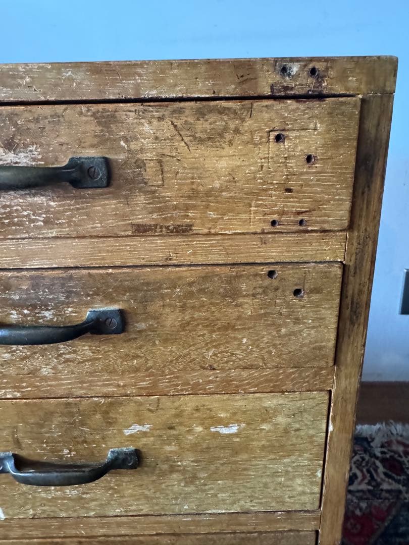 【ゴーシュ様用】木製チェスト 引き出し6段 アンティーク