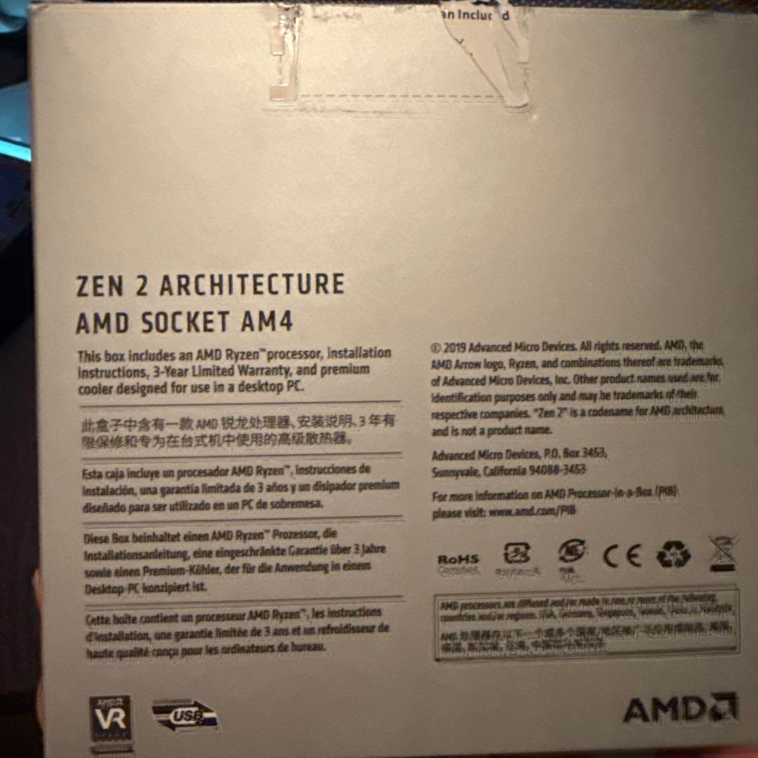 AMD Ryzen 5 3600 純正クーラー 動作確認済み