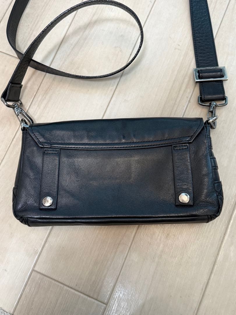 00s jean paul gaultier レザーショルダーバッグ　ゴルチエ