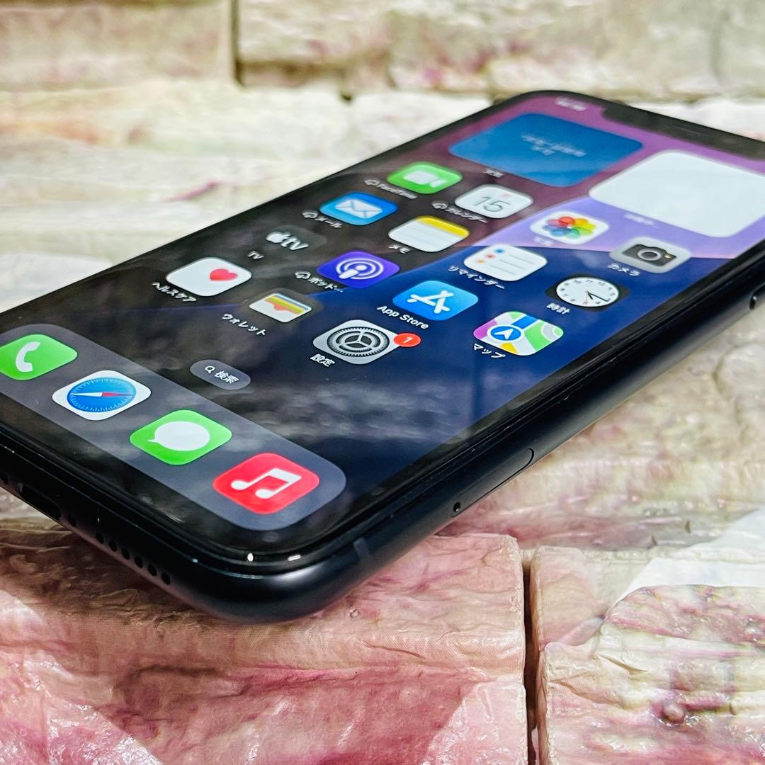 SIMフリー iPhoneXR 64GB 433 ブラック 電池良好