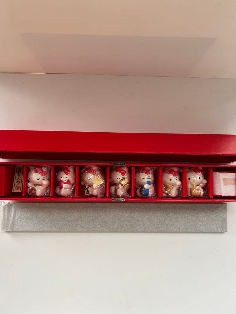 サンリオハローキティ 七福きてぃねこ 七福神 陶器 置物 2001年