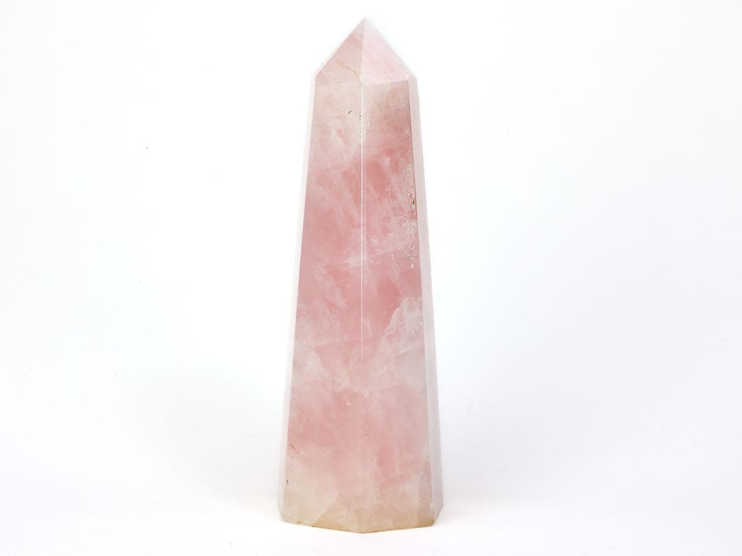 ローズクォーツ 鉱石 ポイント 天然石 パワーストーン 恋愛運 UP