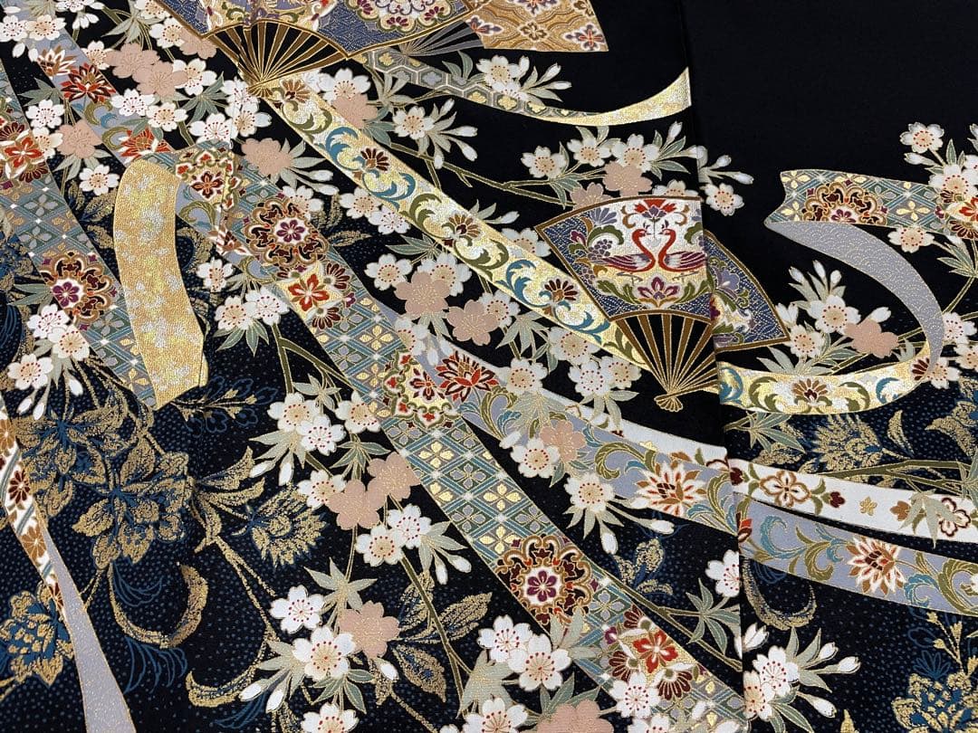 黒留袖 着物リメイク ハンドメイド 素材 まとめ売り☆