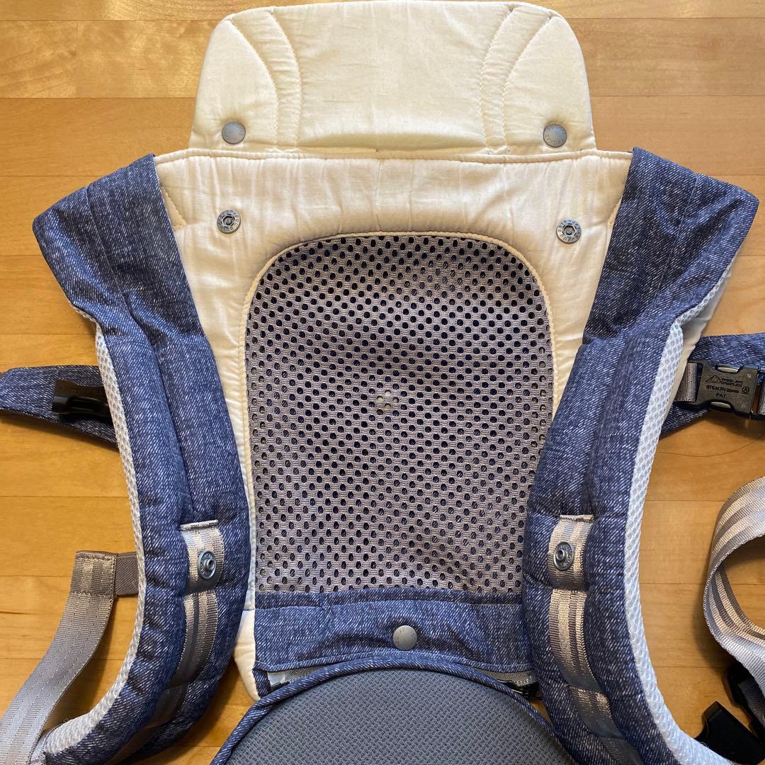 ミキハウス ベビーキャリア ポグネー　デニム調