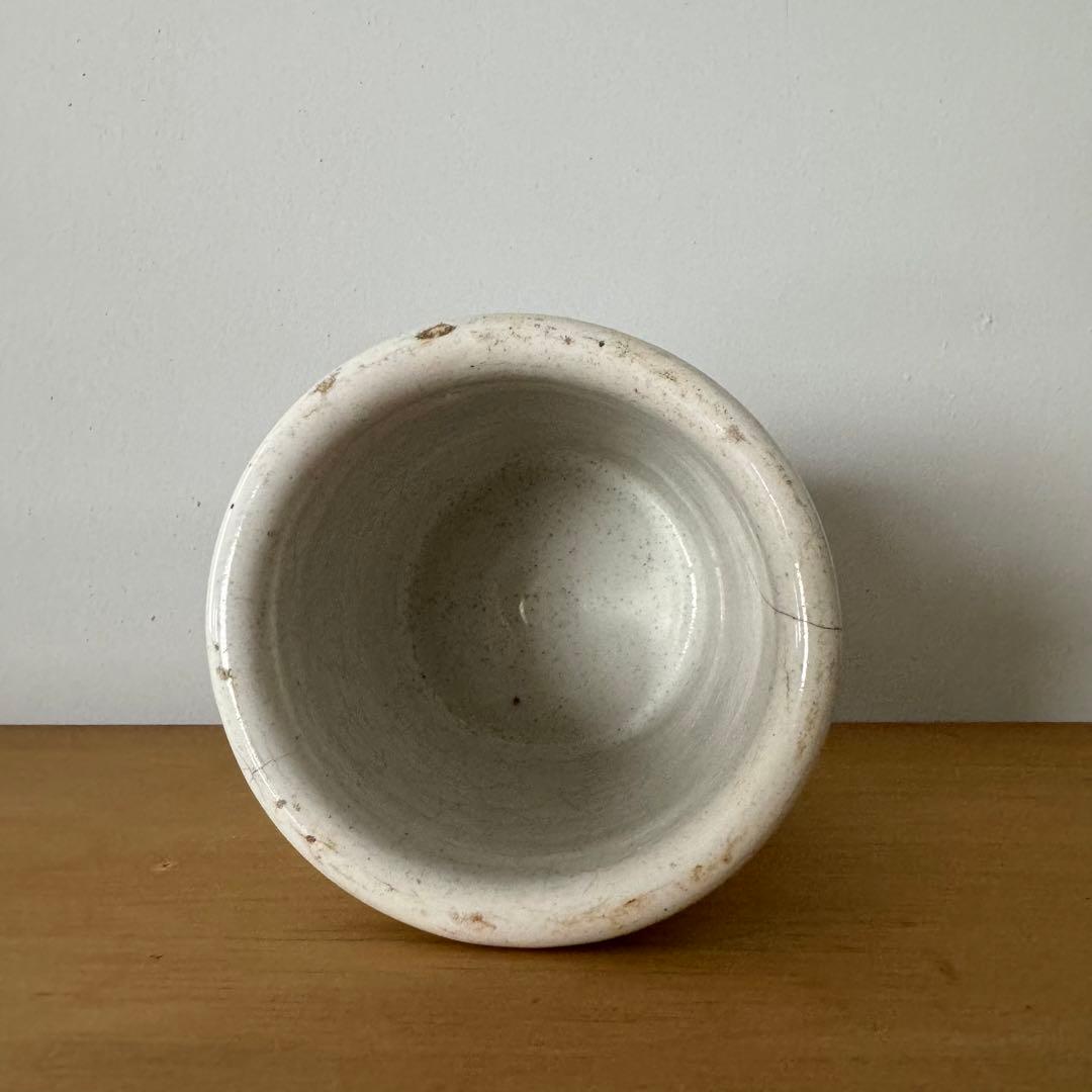 南フランス 19世紀 白錫釉ポット 民藝 古道具 アンティーク 骨董 古物