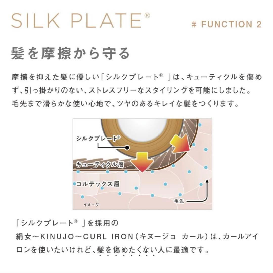 絹女　カールアイロン 28mm