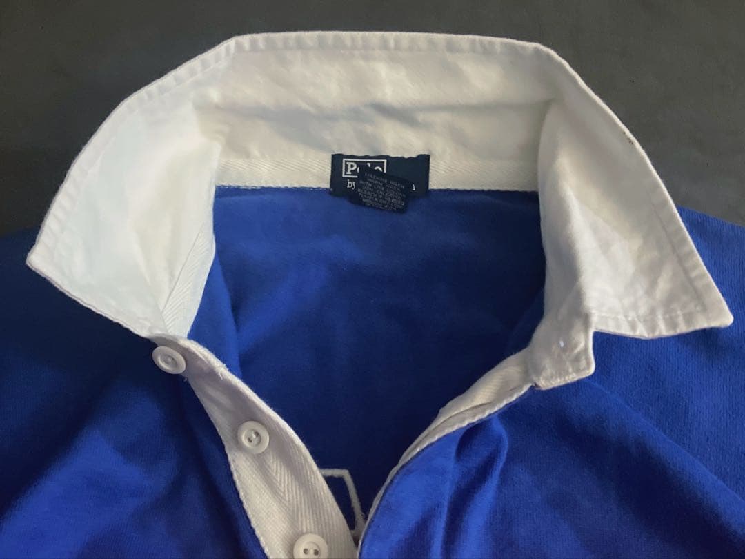 レアカラー◎90s00s ラルフローレン　ラガーシャツ　vintage カニエ