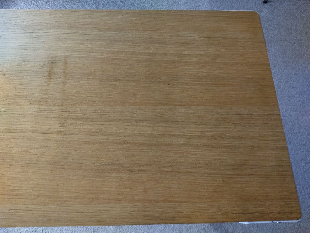 【訳あり】MUJI無印良品 スチール脚木製デスク/オーク材90cm学習机テーブル