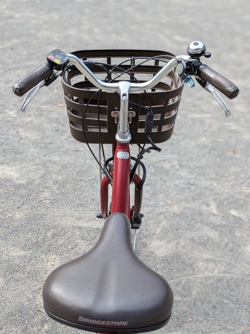 かあブリヂストン 電動アシスト自転車 ラクット レッド24インチ