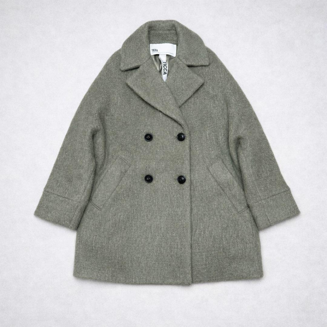 別注 TICCA ティッカ モヘヤ混テントコート シャギーテントコート