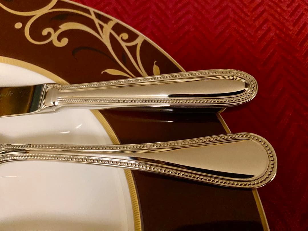 【お手入れ楽々☆ステンレス製】クリストフル パール カトラリーセット