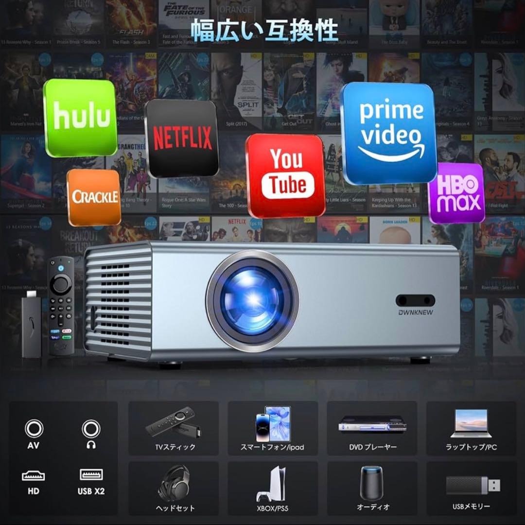 【2025最新電動フォーカス＆高輝度＆4K 】OWNKNEWプロジェクター