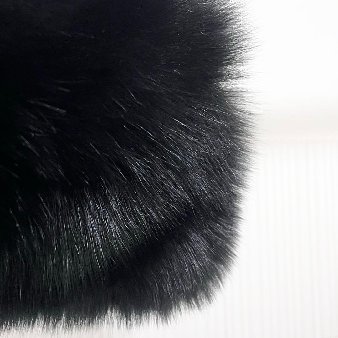 Maxmara 未使用タグ付 肉厚リアルフォックスファー スヌード マフラー